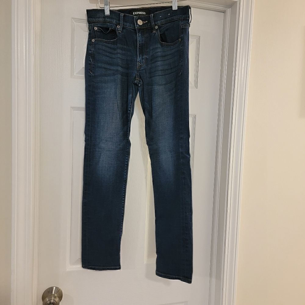 Express jeans mid rise legging denim jeans size 4 P